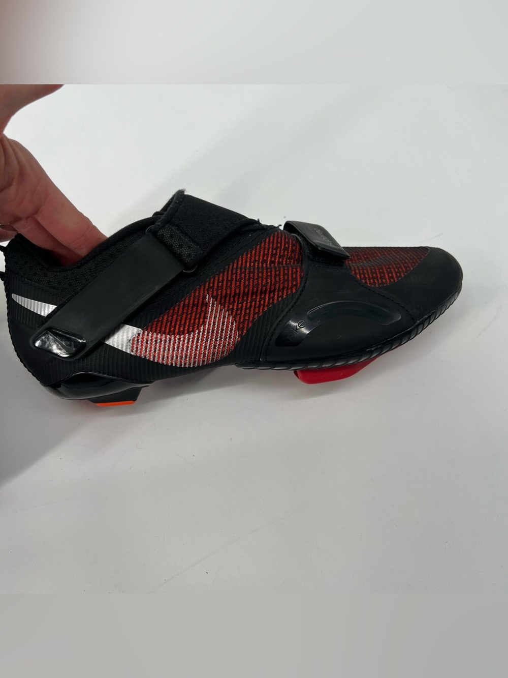 Nike SuperRep Cycle Shoes Black/Red Indoor Cycling Lightweight Strap Wmn's Sz 9 - Picture 7 of 11